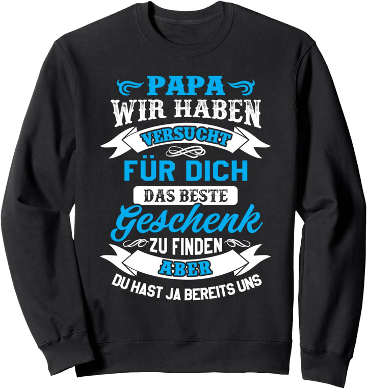 Vater und Sohn & Tocher Partnerlook Weihnachten Dad Geschenk Sweatshirt