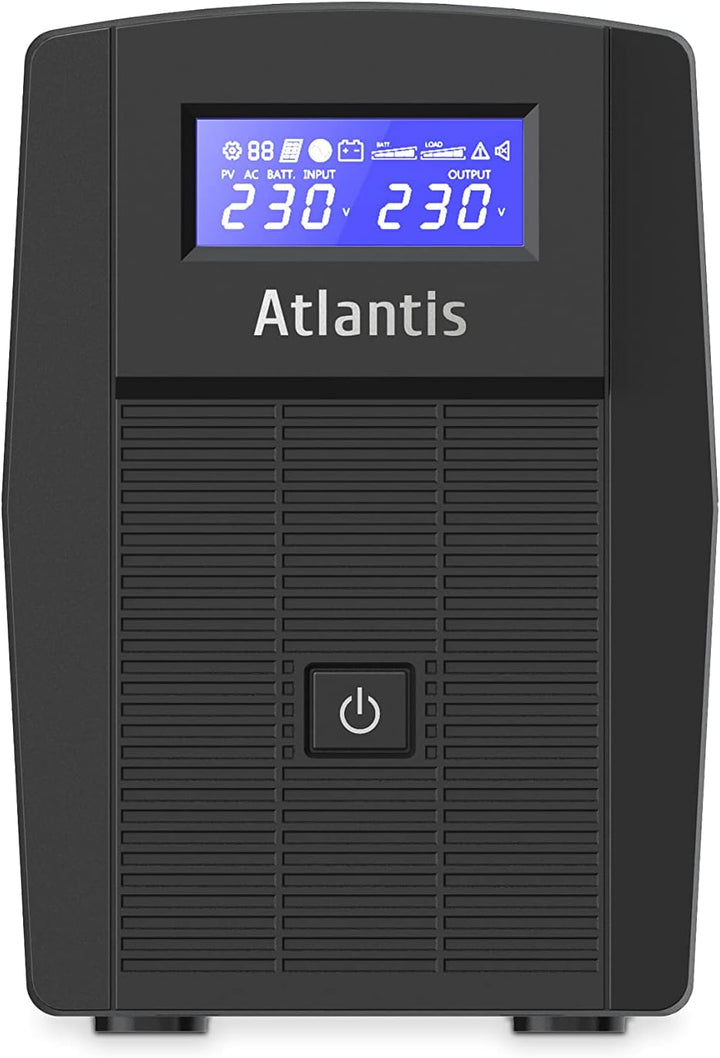 Atlantis A03-HP1003 Kontinuitätsgruppe Sinuswelle Pure 800VA 480W Line Interactive, LCD-Display, USB