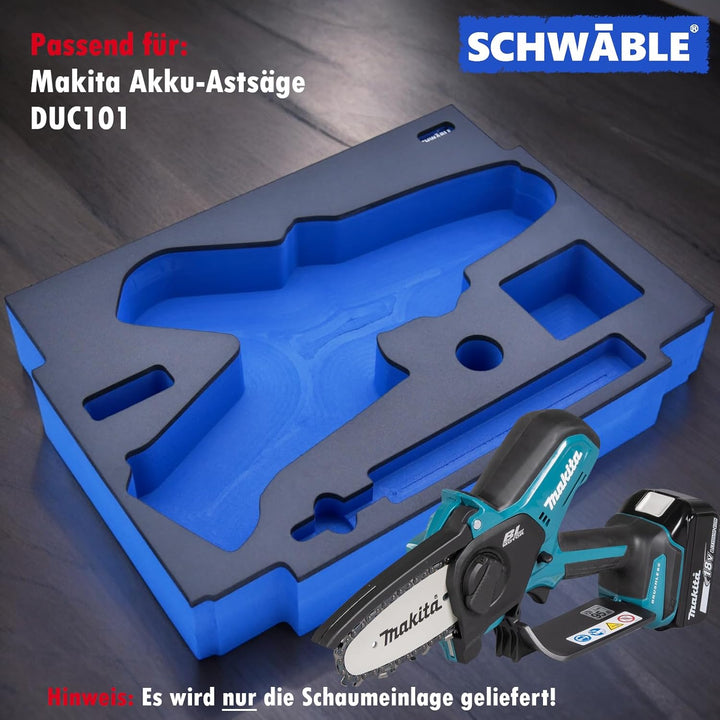 Schaumeinlage Schaumstoffeinlage für Makita Akku Kettensäge DUC101