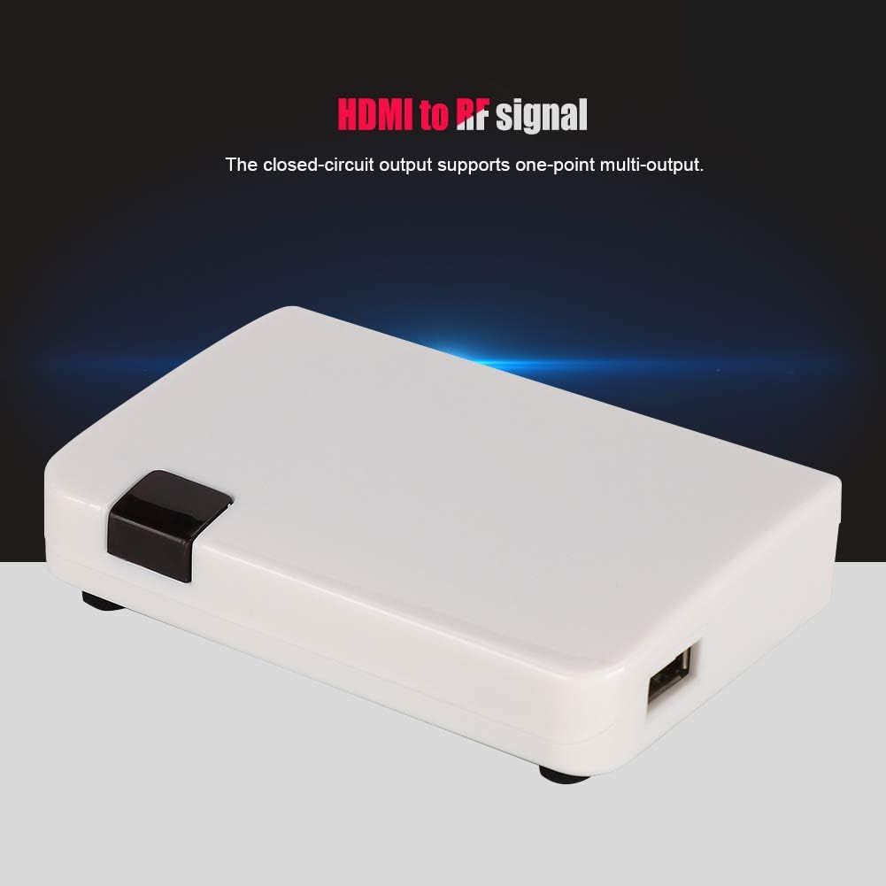 HDMI-zu-HF-Konverter, Signal zu kabelgebundenem Signal 1080P HDMI-HF-Modulator-Koax-Konverter, HD-Di