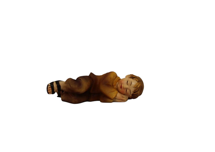 ZICOM Krippenfigur Miniaturfigur Schlafender Junge liegend 5,7cm handbemalt Polyresin, Modellbau Pup