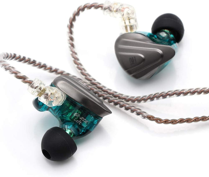 LINSOUL KZ ZSX 5BA+1DD 6 Treiber Hybrid In-Ear HiFi-Kopfhörer mit zinklegierter Frontplatte und 0,75