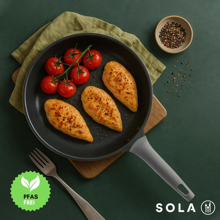 Sola Bratpfanne Ceramic Deluxe Ø 20 cm – induktionsgeeignet – keramische Antihaftbeschichtung