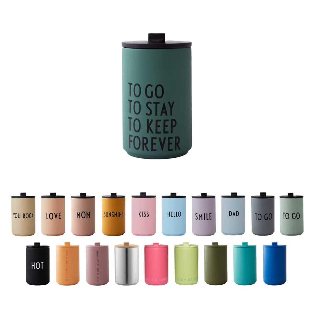 Design Letters Thermobecher TO GO | Thermobecher kaffee to go | Kaffeebecher To Go aus Edelstahl dop