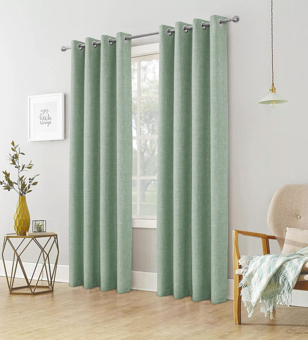 always4u Blickdichte Gardinen Verdunkelungsvorhang mit Ösen, Elegente Vorhang für Wohnzimmer Modern