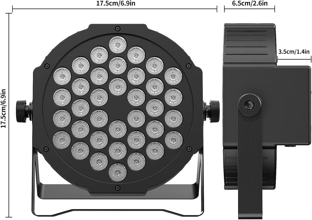 Schwarzlicht Bühnenlicht for Party, 36 LEDS Schwarzlicht Strahler for Disco, Blacklight Partylicht f