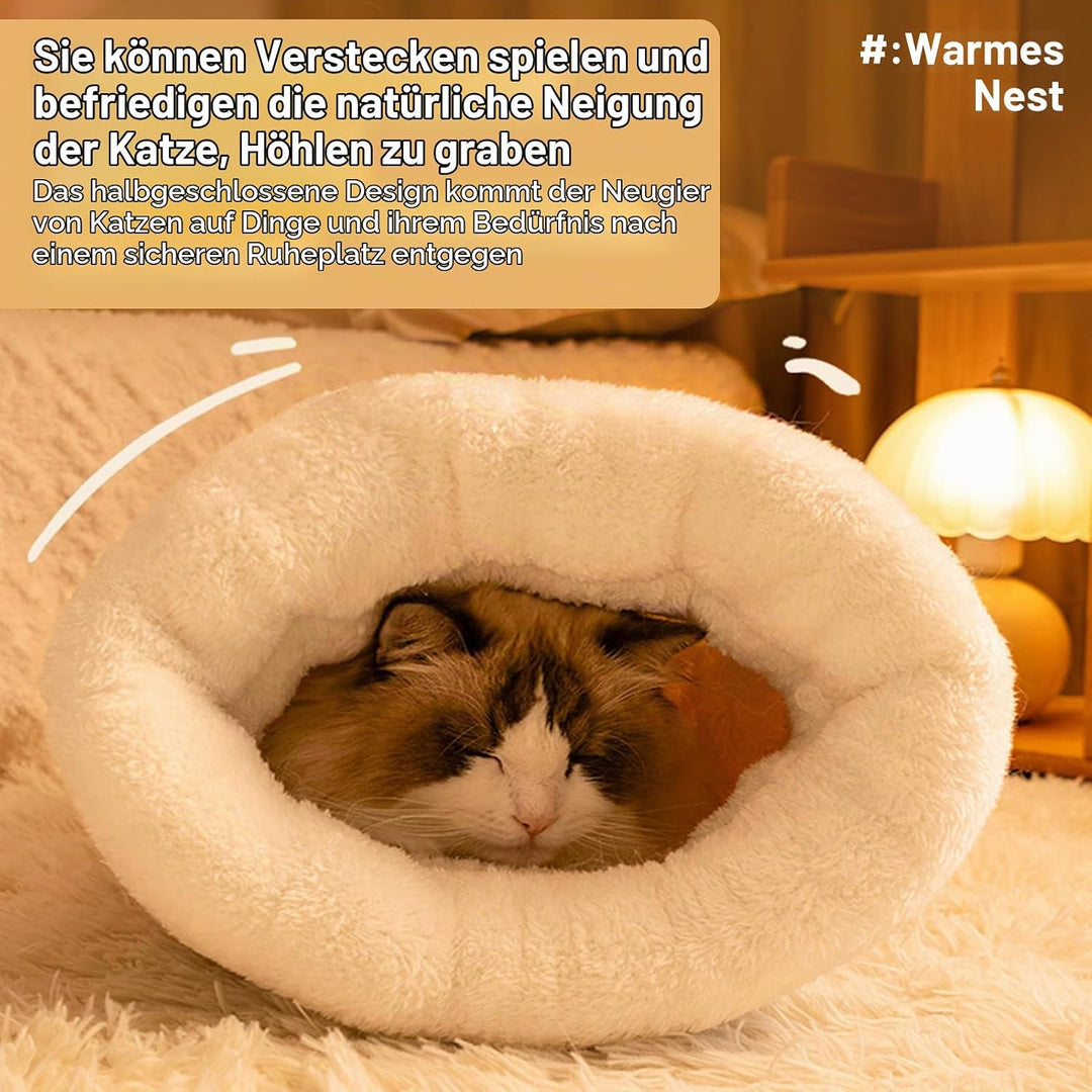 Katzenschlafsack,katzenschlafsack flauschig,Bequemes Katzen Schlafsack,Cat Winter Sleeping Bag,Schla