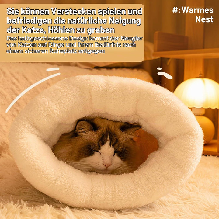 Katzenschlafsack,katzenschlafsack flauschig,Bequemes Katzen Schlafsack,Cat Winter Sleeping Bag,Schla