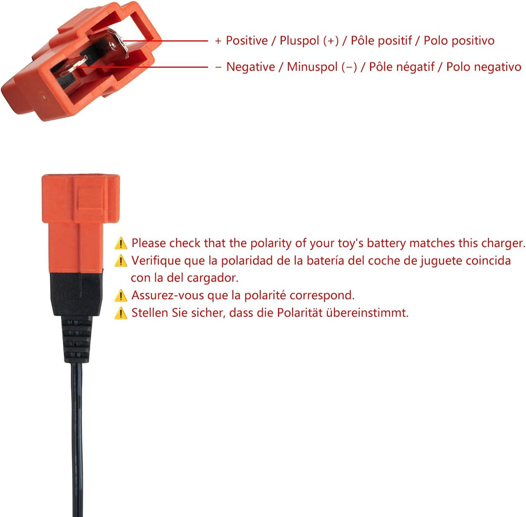 12 Volt Batterieladegerät für Aufsitzspielzeug 12V Kinder Aufsitzauto Ladegerät, 12V Elektroauto Auf