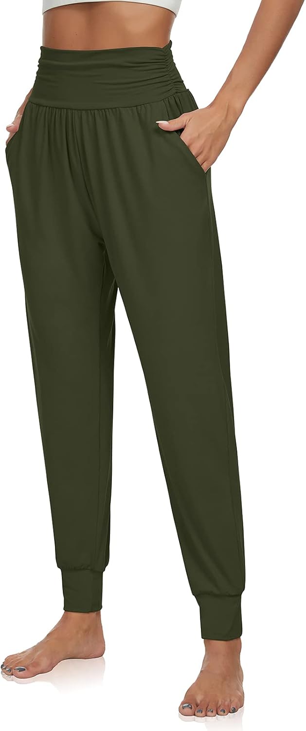 UEU Damen Sweatpants Trainingshose S Armee-grün, S Armee-gr&#xFC;n