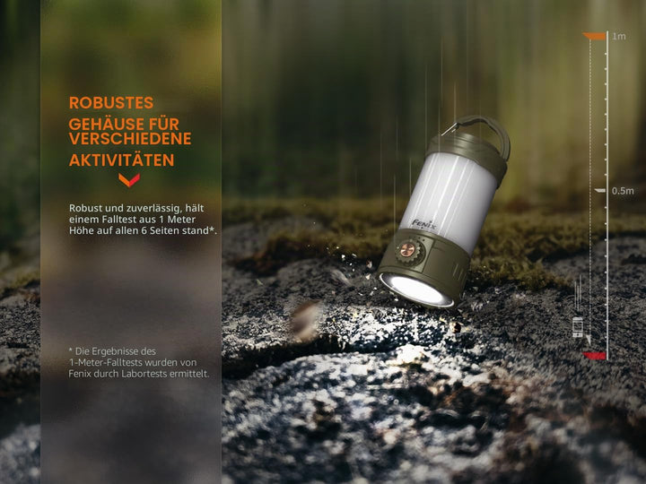 FENIX CL26R Pro LED Campingleuchte mit USB Anschluss 650 Lumen Olive drab