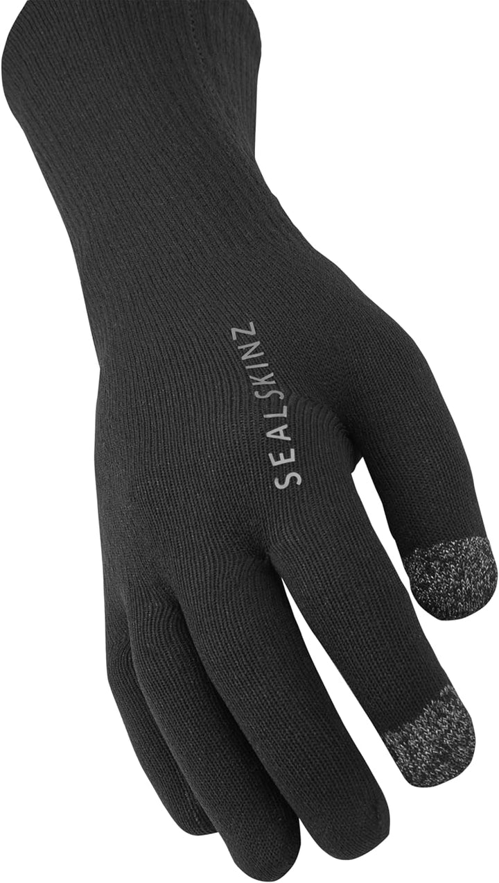 SEALSKINZ Unisex Allwetter Ultra Grip-Strickstulpen Schwarz S, Schwarz S