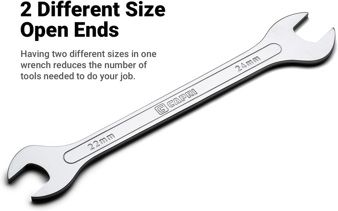 Capri Tools Superdünner Maulschlüssel-Satz, metrisch, 6 bis 19 mm, 7-teilig Metric Set, Metric Set