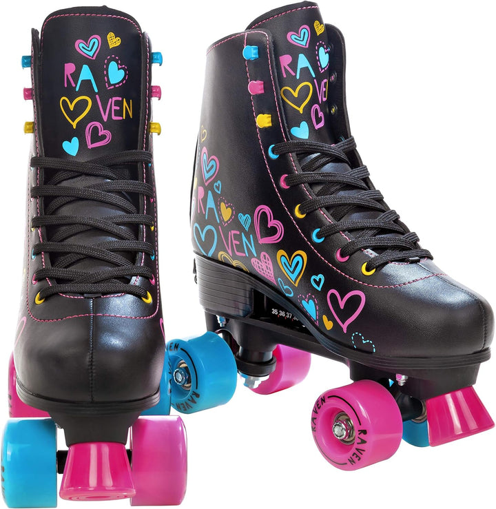 Raven Verstellbare Rollschuhe Roller Skates Trista/Serena - Kugellager Carbon Abec7 - SAS - Shock Ab