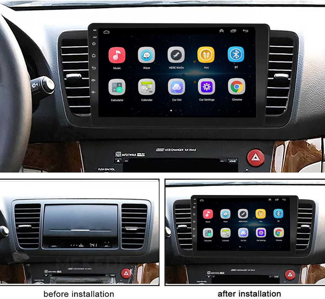 LEXXSON Carplay Radio Android Radio für Subaru Outback Legacy 2004-2009 mit 9 Zoll Touchscreen GPS W