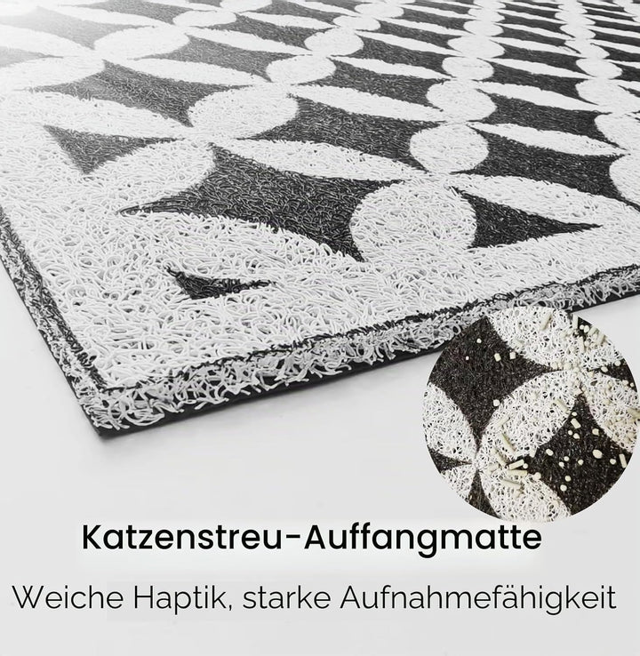 Edelstahl Katzentoilette 2er Set mit hohem Rand | geruchsneutral & leicht zu reinigen | rutschfeste