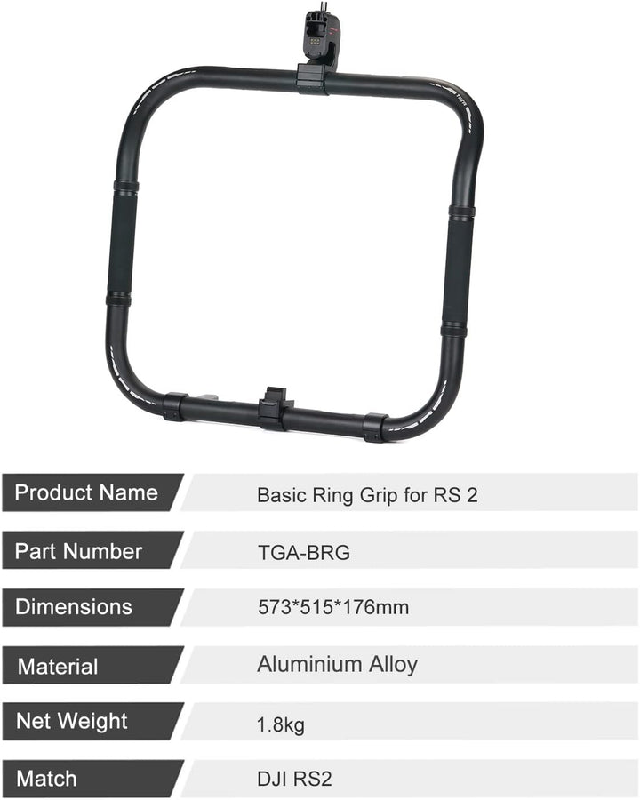 TILTA TGA-BRG-TK-1 Basic Ring Grip + TGA-ARG-SSC Soft Shell Case für DJI RS2 RS 2 RS3 RS 3 PRO Gimba