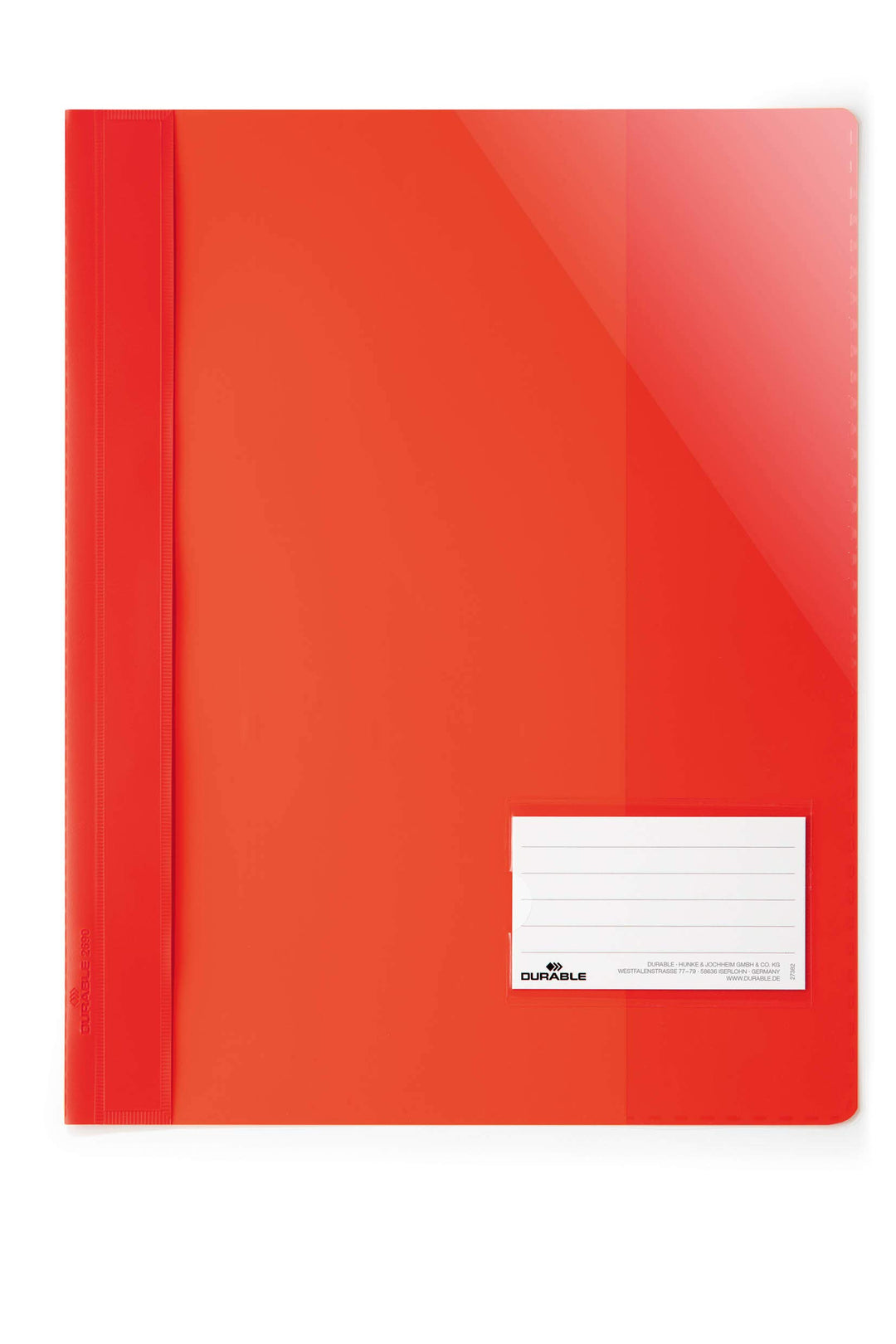 Durable Sichthefter für Din A4, Überbreite, rot, 25er Packung, 269003, Rot