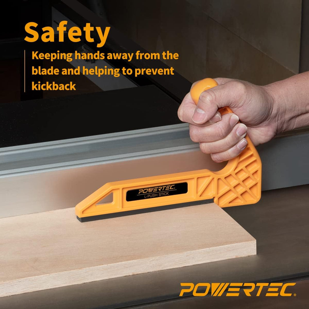 POWERTEC 71338 Deluxe Magnetischer Schiebestift für Tischsägen, Frästische, Bandsägen & Fugen, doppe