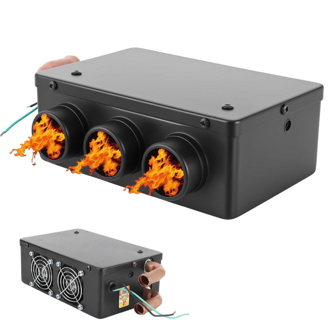 LICAEVEY 12V 50W Autoheizung und Entfroster, Schnelles Aufheizen mit 3 Luftauslässen Zum Entfrosten