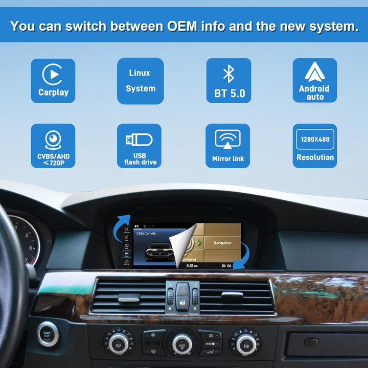 PEMP Vertical Screen 10.25 Android 11 Auto Carplay, Snapdragon662 8 Core 4G 64GB Android Screen Nur