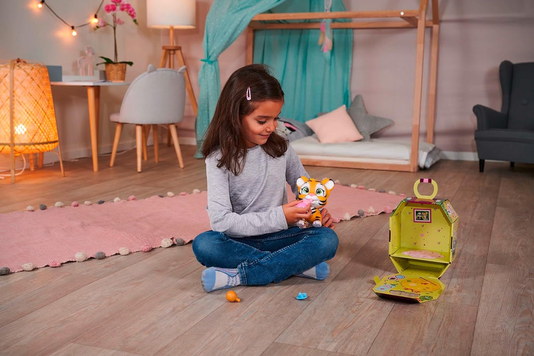 Simba 105953575 - Pamper Petz Tiger, mit Trink- und Nässfunktion, Spielzeugtiger für Kinder ab 3 Jah