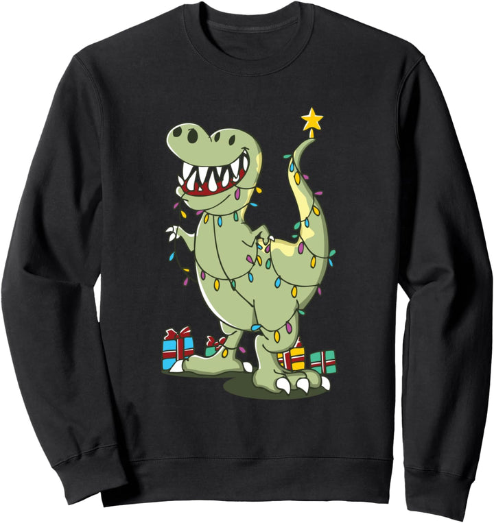 Tree Rex Dinosaurier T-Rex Weihnachtsbaum Dino Tannenbaum Sweatshirt