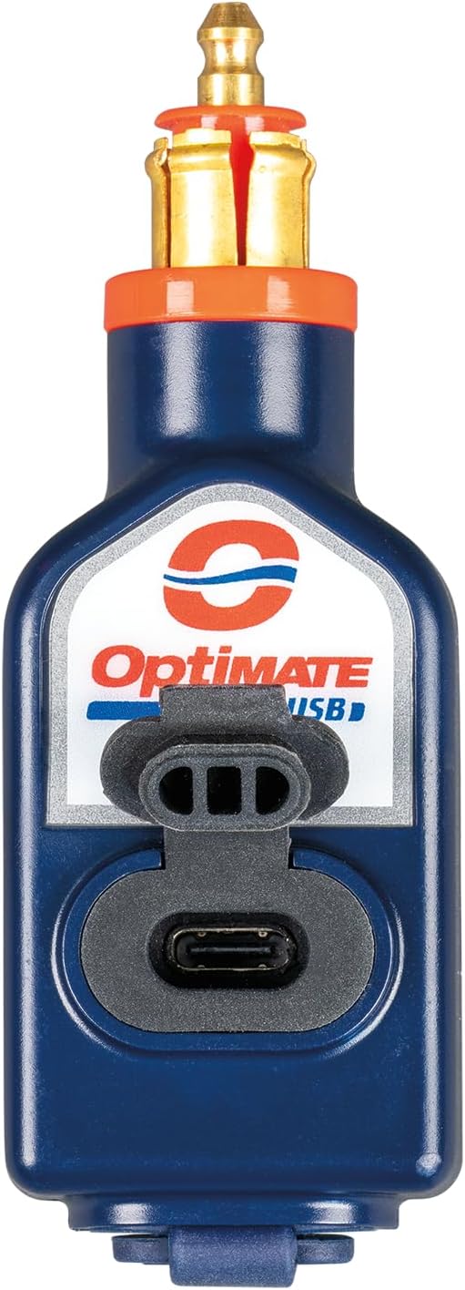 OptiMate USB O119-3300mA wetterfestes USB A- und C-Ladegerät mit doppeltem Ausgang, mit BIKE-Stecker