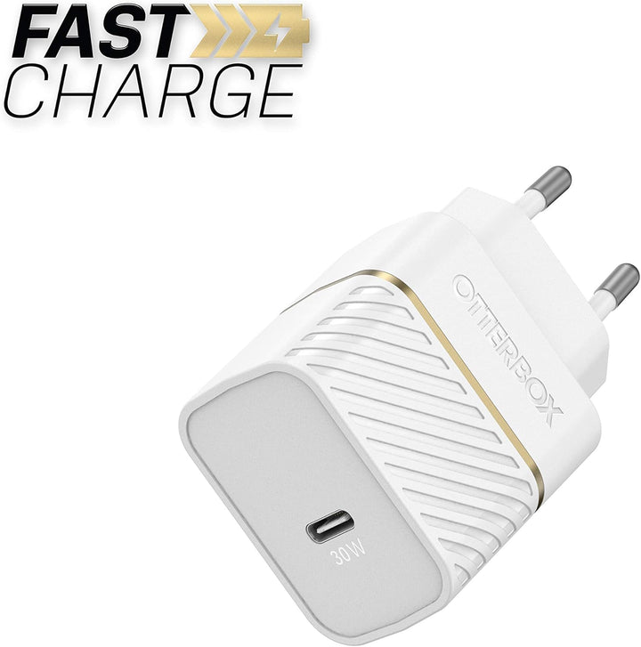 OtterBox USB-C PD GaN EU Ladegerät 30W, USB-C Schnellade Gerät für Smartphone und Tablet, Sturzgesch