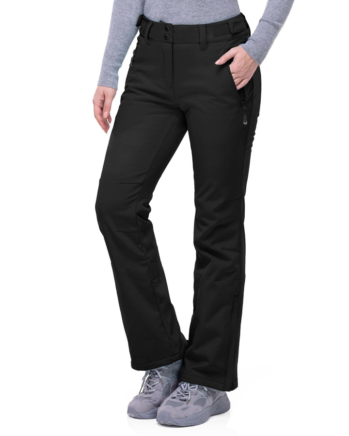 33,000ft Damen Skihose Outdoorhose Wasserdicht Winddichte Softshellhose Warme Gefütterte Trekkinghos