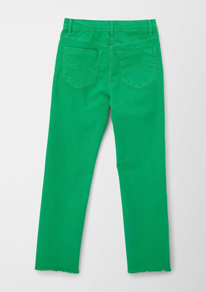 s.Oliver Cropped-Jeans/Regular Fit/Mid Rise/Straight Leg 158 Grün, 158 Gr&amp;