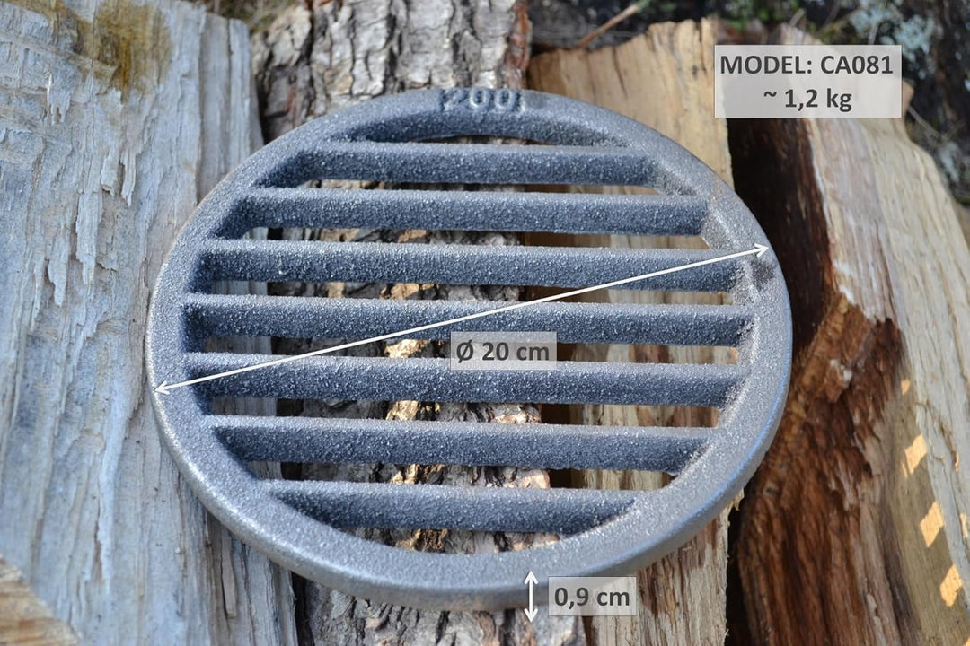 SEZAM Gussrost Ofenrost Rundrost Durchmesser ∅ 200 mm Ascherost Gussrost Verschiedene Durchmesser, K
