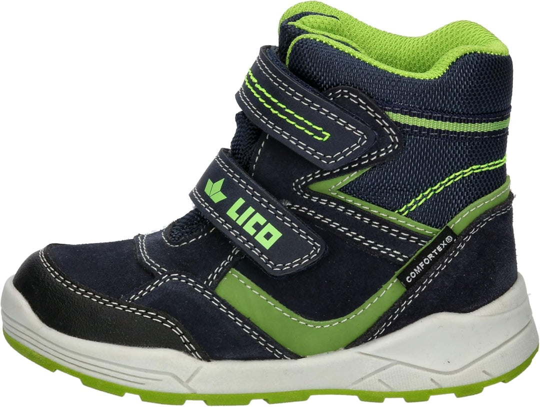 Lico Unisex Kinder Kamala V Schneestiefel 31 EU Marine Lemon, 31 EU Marine Lemon