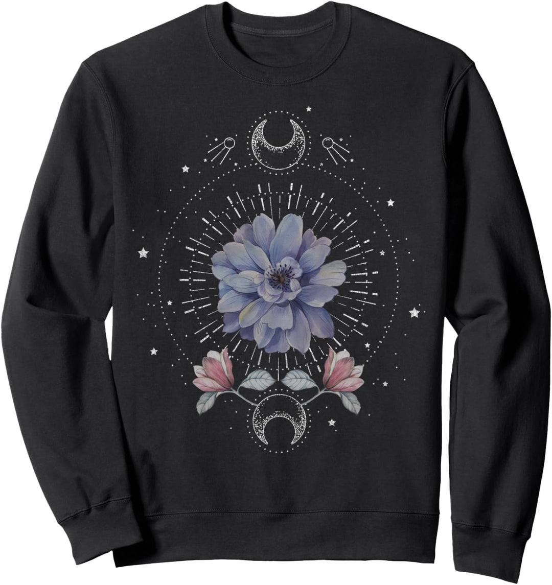 Trendy Flower Moon Sweatshirt