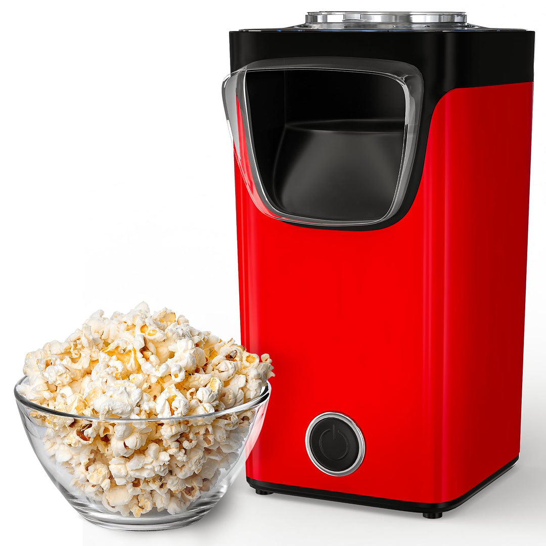 Gadgy Popcornmaschine Heissluft - Popcorn Maker - Popcorn Maschine Ohne Fett und Öl - Popcornmaschin