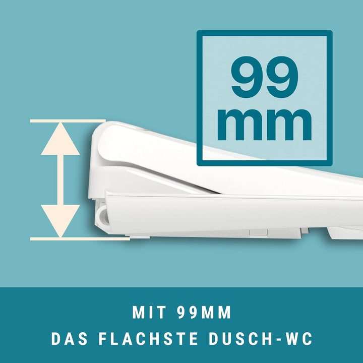 MEWATEC Ohio O800 Dusch Bidet Sitz | Smart Toilette | mit dem stärkstem Wasserdruck aller Zeiten | e