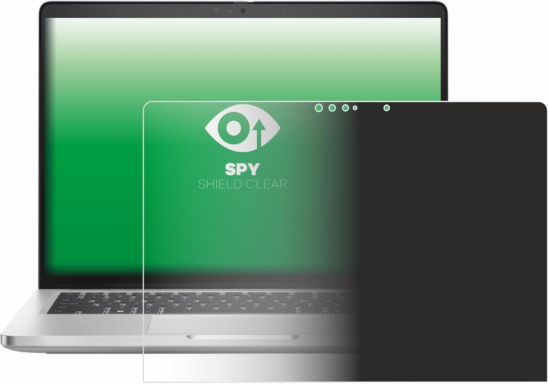 upscreen Anti-Spy Blickschutzfolie für Dell Pro 14 Plus 2-in-1 PB14250 Made in Germany, Privacy Disp