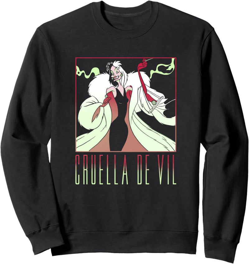 Disney 101 Dalmatiner Cruella de Vil Portrait Box Up Sweatshirt