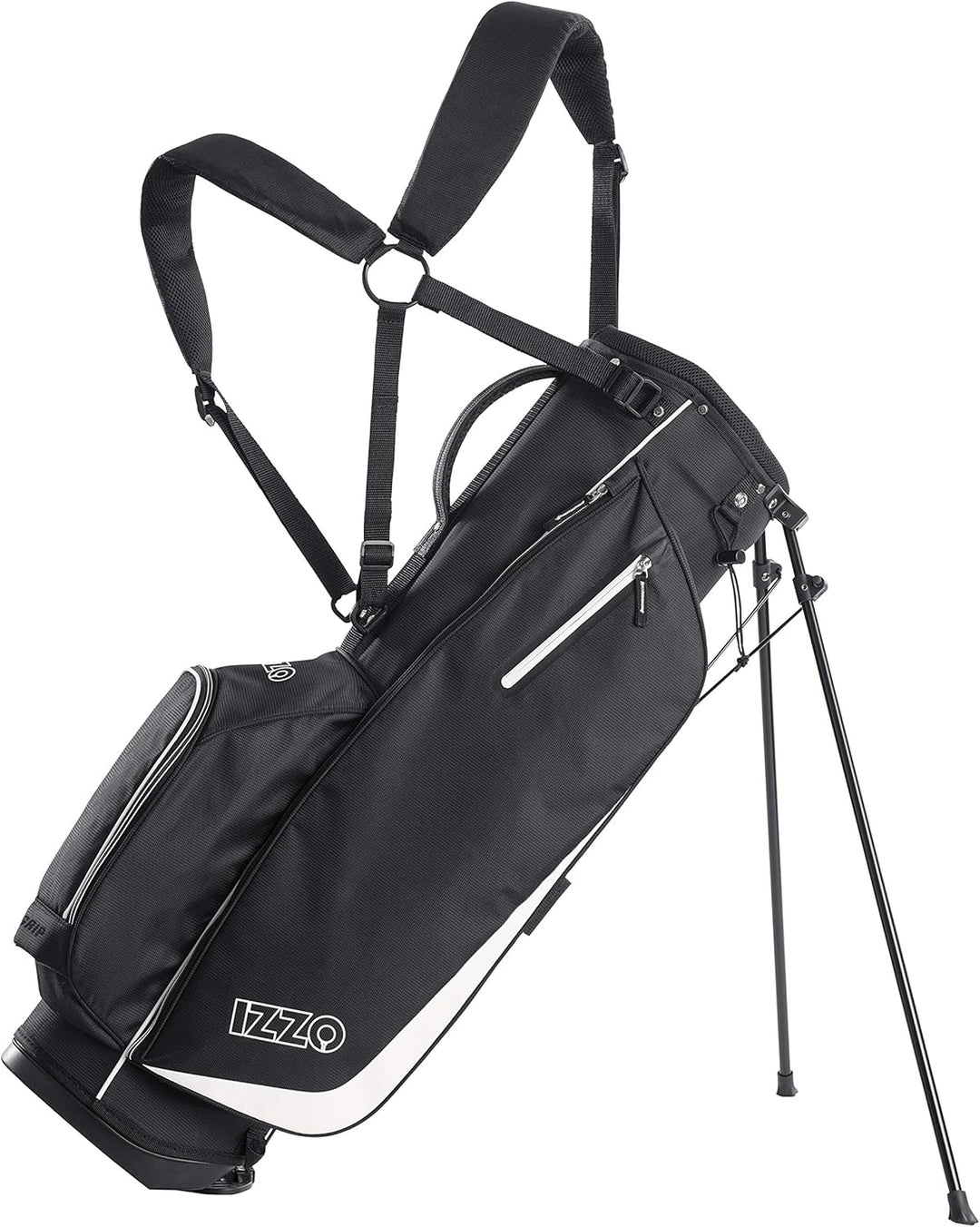 Izzo Ultra Lite Standtasche Schwarz, Schwarz