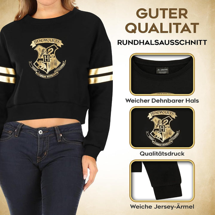 Harry Potter Mädchen Sweatshirt, Weicher und Bequemer Hogwarts Pullover - Geschenke für Mädchen Schw