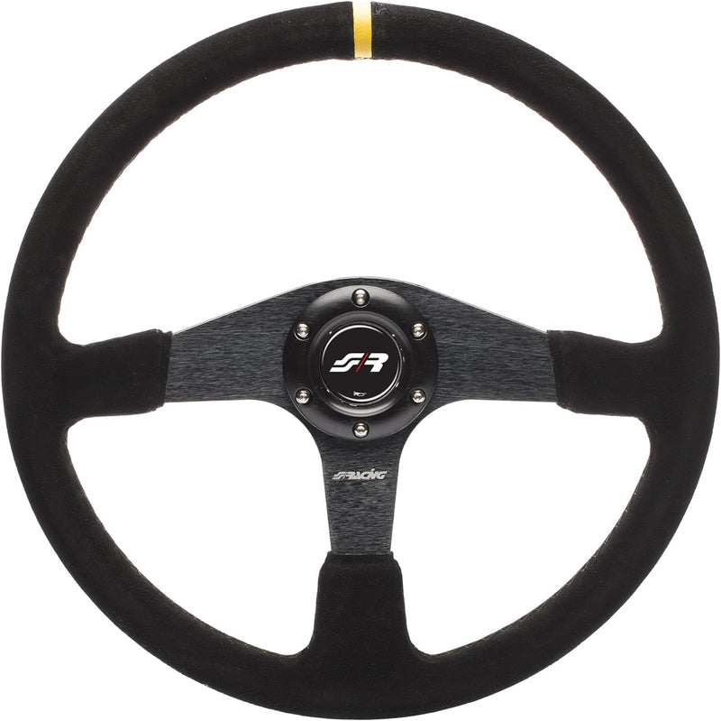 Simoni Racing DEF Verteidiger Universal Lenkrad, Schwarz Shammy