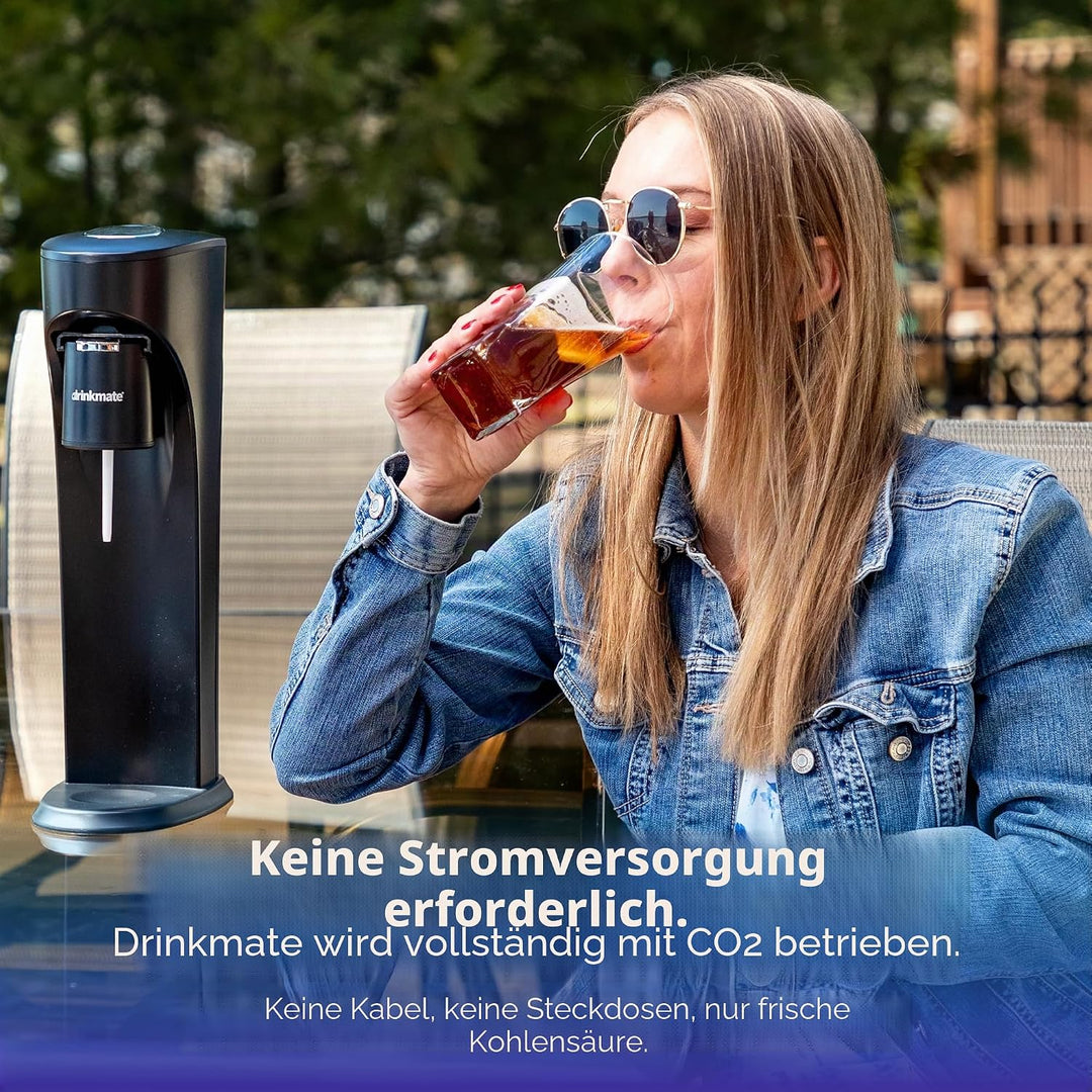 DrinkMate Sparkling Water and Soda Make 2.6 matte black 410-02-00, 410-02-00