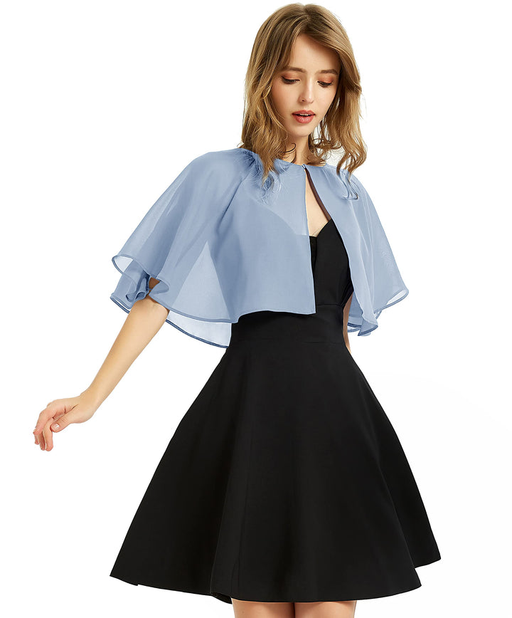 BUCUXE Weicher Chiffon-Schal für Damen, für Abendkleid, Hochzeit, Umhang, Bolero, Überwurf Einheitsg