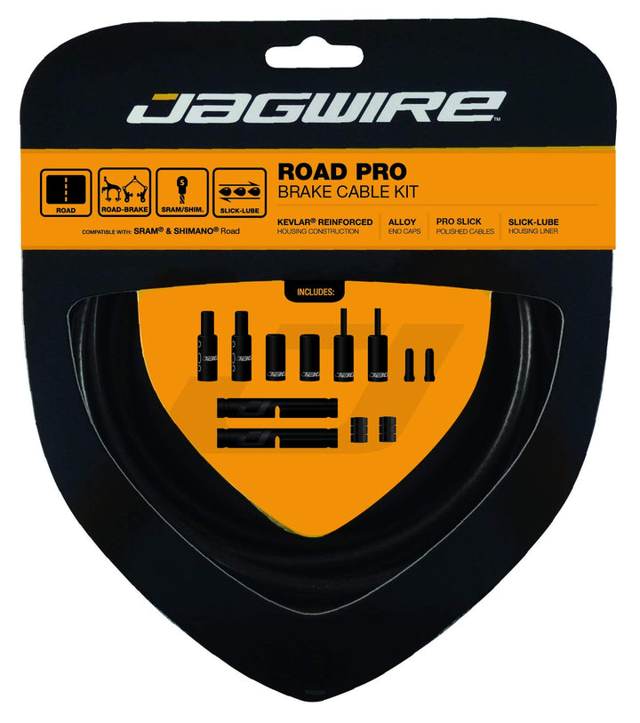 Jagwire Unisex PCK209 Kabelset und Ummantelungen, Stealth Black, Shimano/SRAM Stealth Black Shimano/