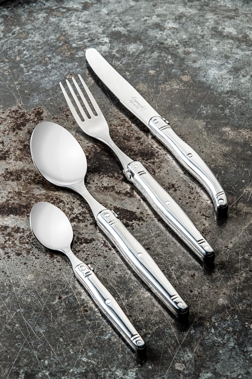 Laguiole Style de Vie Besteckset Premium Line, 24-teilig, Edelstahl, neues Modell