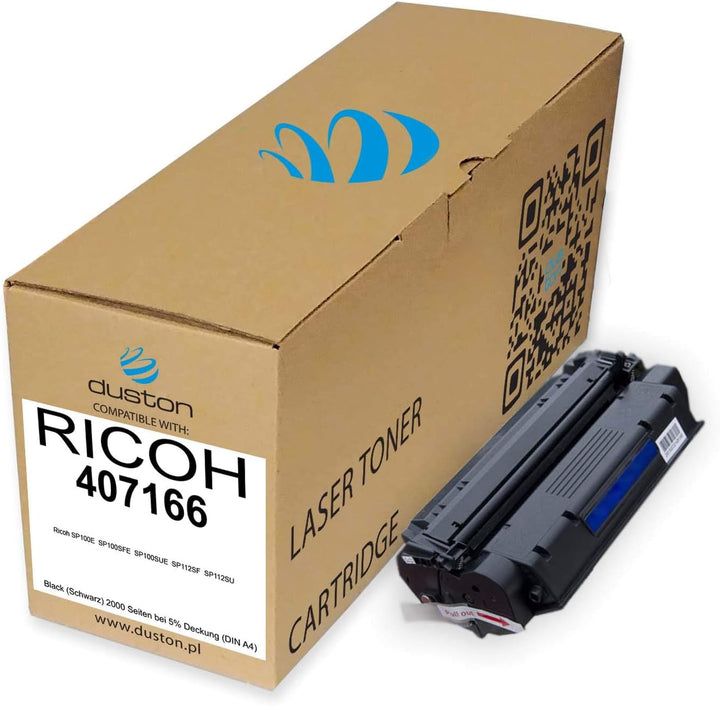 duston 407166 Schwarz Toner kompatibel zu Ricoh SP100E  SP100SFE  SP100SUE  SP112SF  SP112SU