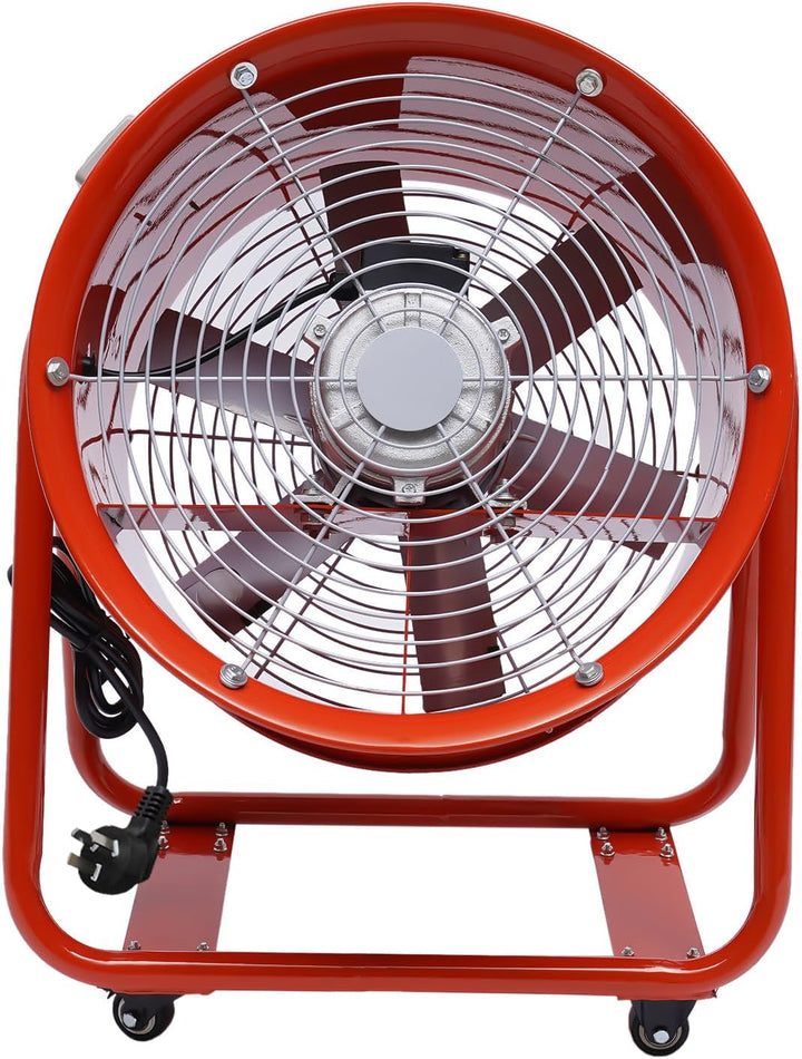 czyuRachel Industrielüfter, 220v 1100w Bodenventilator Tragbarer Ventilator Hallenlüfter Ø 47cm Indu