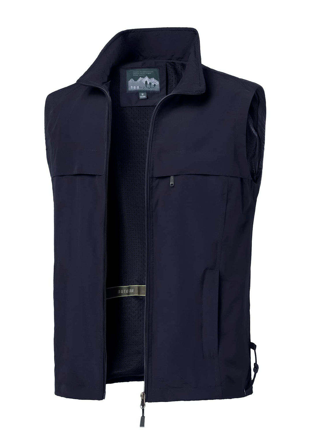 MeiLayM Herren Outdoor Angelweste Multi Pocket Weste Sommer Schnell Trocknende Weste Sport Reissvers