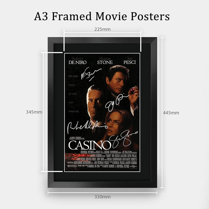 HWC Trading Casino A3 Gerahmte Signiert Gedruckt Autogramme Bild Druck-Fotoanzeige Geschenk Für Film