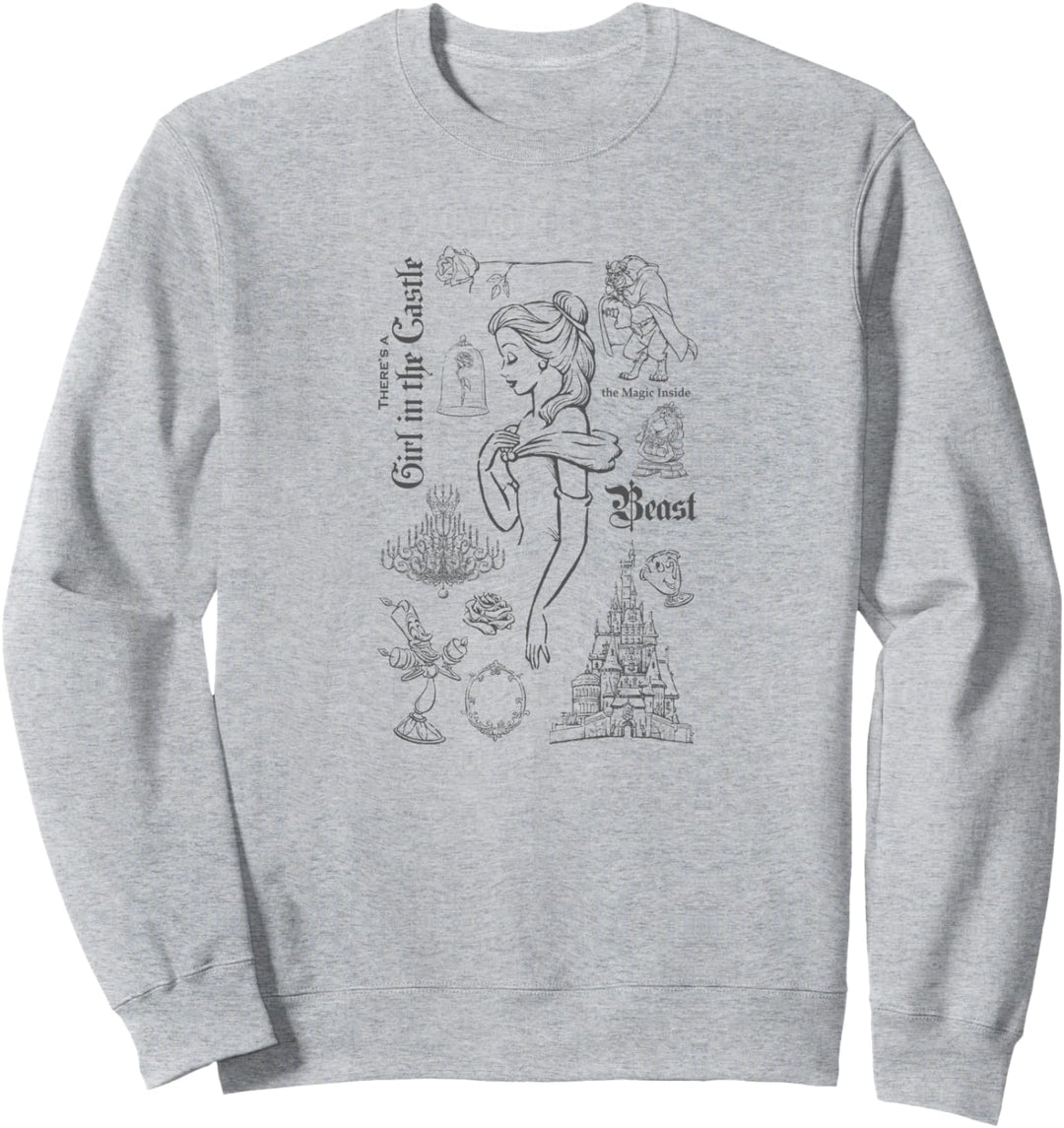 Disney Beauty And The Beast Girl In The Castle Sweatshirt